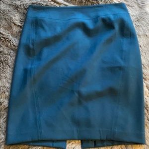 Teal LOFT pencil skirt.
